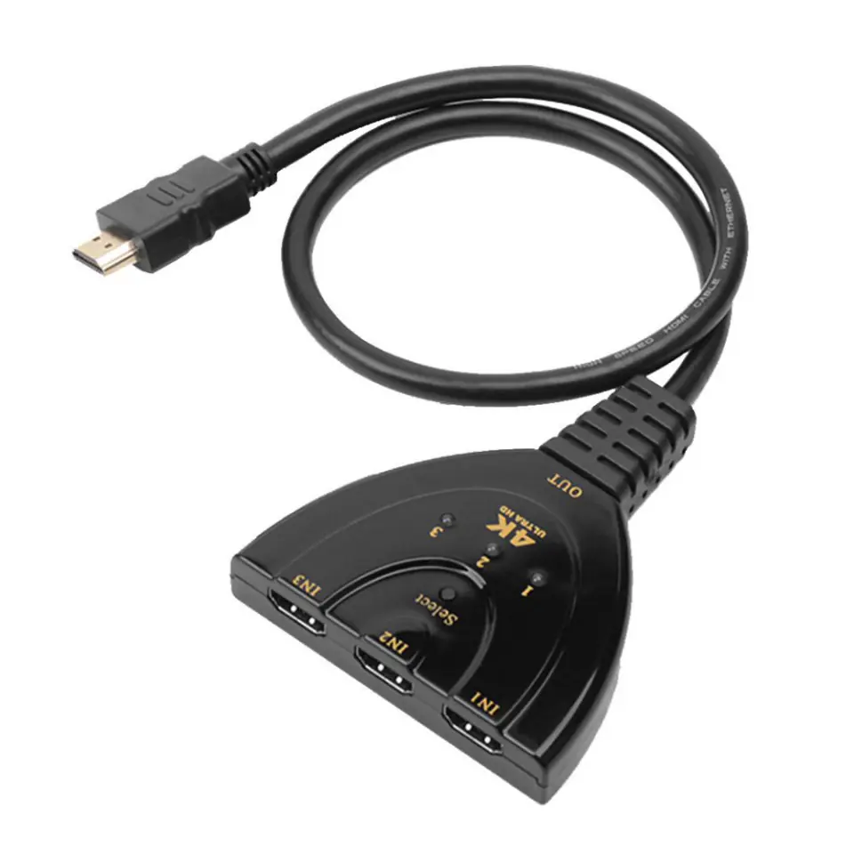 ⁨Video splitter switch TECHLY IDATA HDMI-3F30⁩ at Wasserman.eu