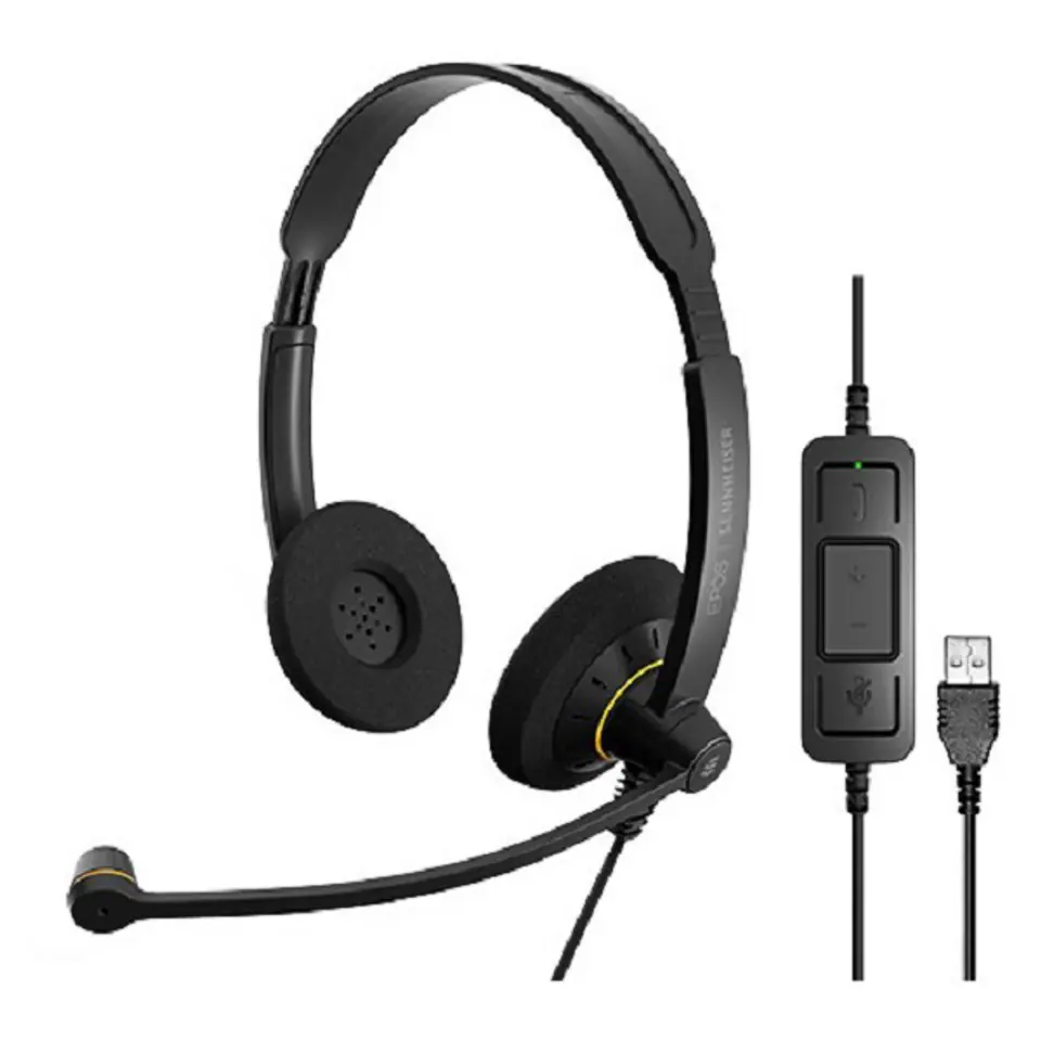 Słuchawki z mikrofonem SENNHEISER Czarny 1000551 w sklepie Wasserman.eu