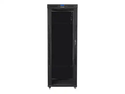 ⁨Szafa instalacyjna rack stojąca 19 42U 800x800 czarna, drzwi szklane LCD (Flat pack)⁩ w sklepie Wasserman.eu