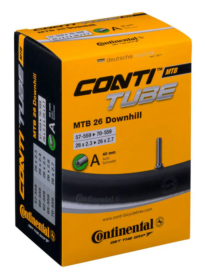 Dętka rowerowa MTB Continental 26 2.25-2.75 auto S40mm w sklepie Wasserman.eu