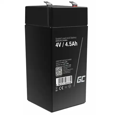 ⁨Green Cell AGM36 battery Sealed Lead Acid (VRLA) 4 V 4.5 Ah⁩ at Wasserman.eu