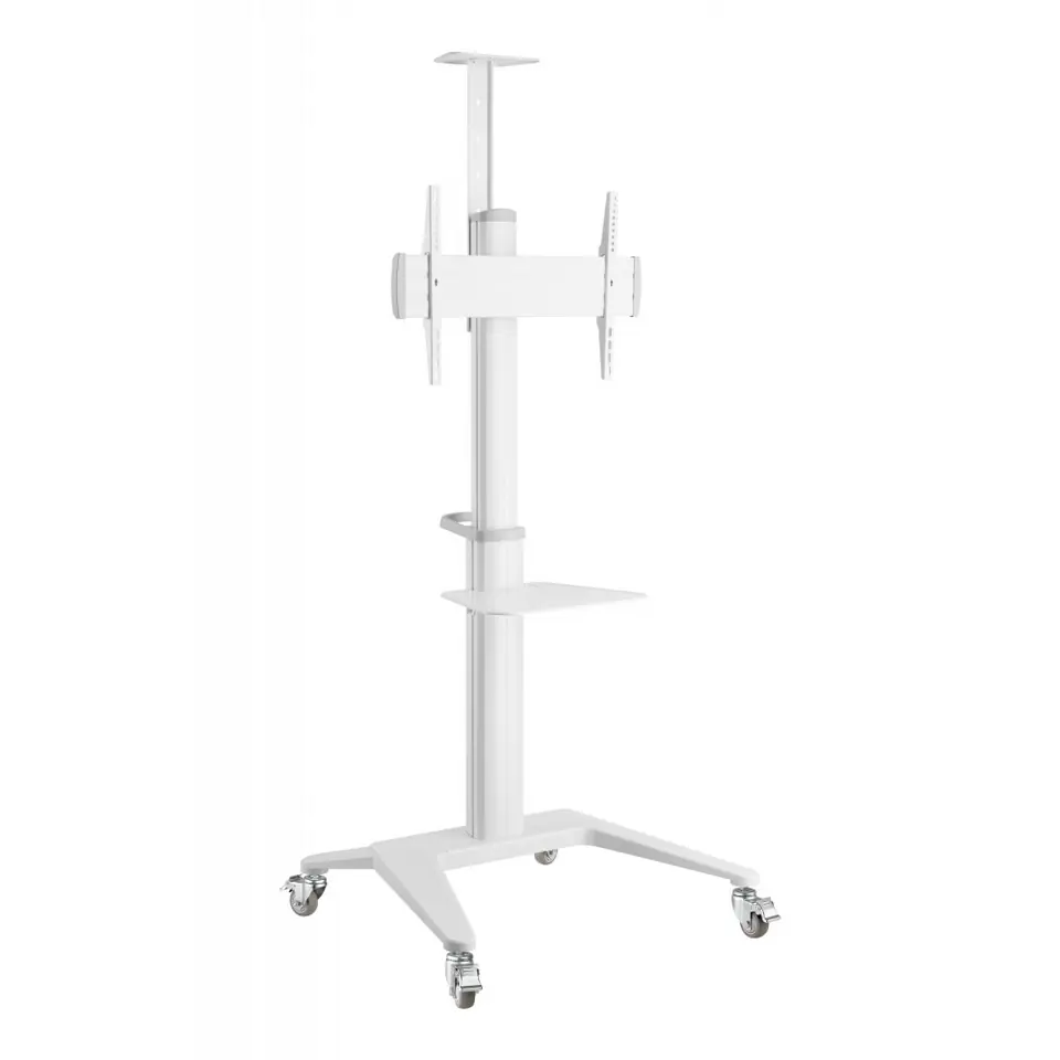 ⁨Mobile TV stand 32-70 inches 70kg white⁩ at Wasserman.eu