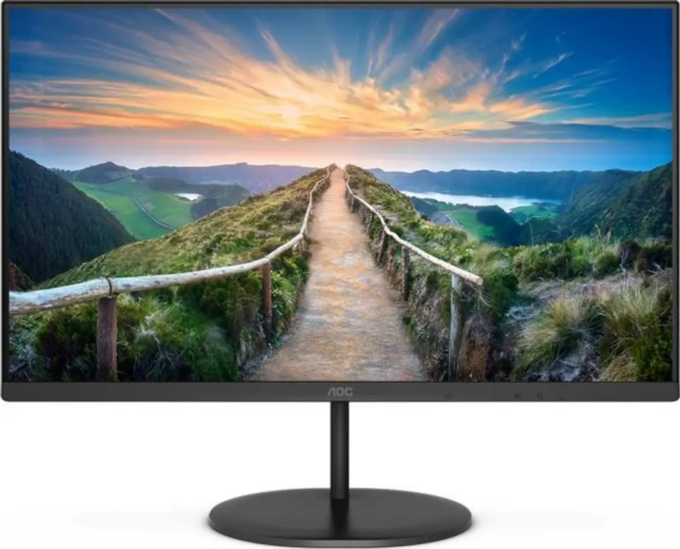 ⁨AOC V4 Q27V4EA LED display 68.6 cm (27") 2560 x 1440 pixels 2K Ultra HD Black⁩ at Wasserman.eu