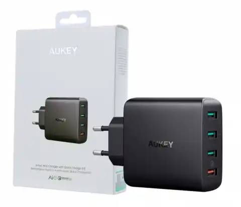 ⁨AUKEY PA-T18 mobile device charger 4xUSB Quick Charge 3.0 10.2A 42W⁩ at Wasserman.eu