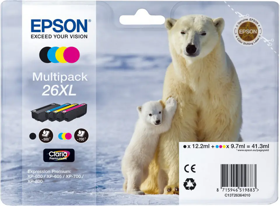 ⁨Wkład EPSON T2636 XL Multipack C13T26364010⁩ w sklepie Wasserman.eu