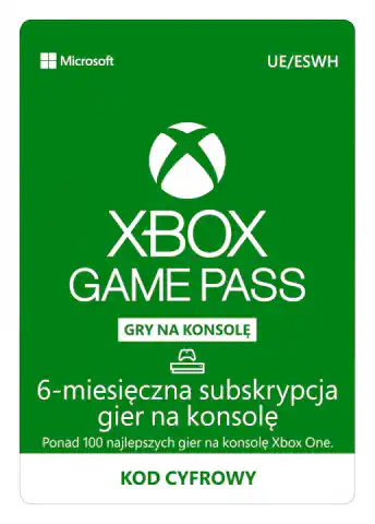 ⁨Subskrypcja ESD Game Pass Console Retail 6M R15 S3T-00004⁩ w sklepie Wasserman.eu