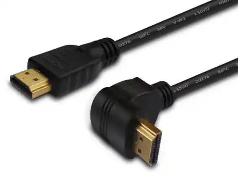 ⁨SAVIO CL-108 Gold HDMI cable v2.0, 3D, 4Kx2K, copper, 1.5m, angular⁩ at Wasserman.eu
