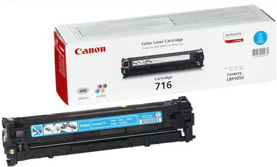 ⁨CANON CRG-716C Cyan 1979B002 Toner Cartridge⁩ at Wasserman.eu