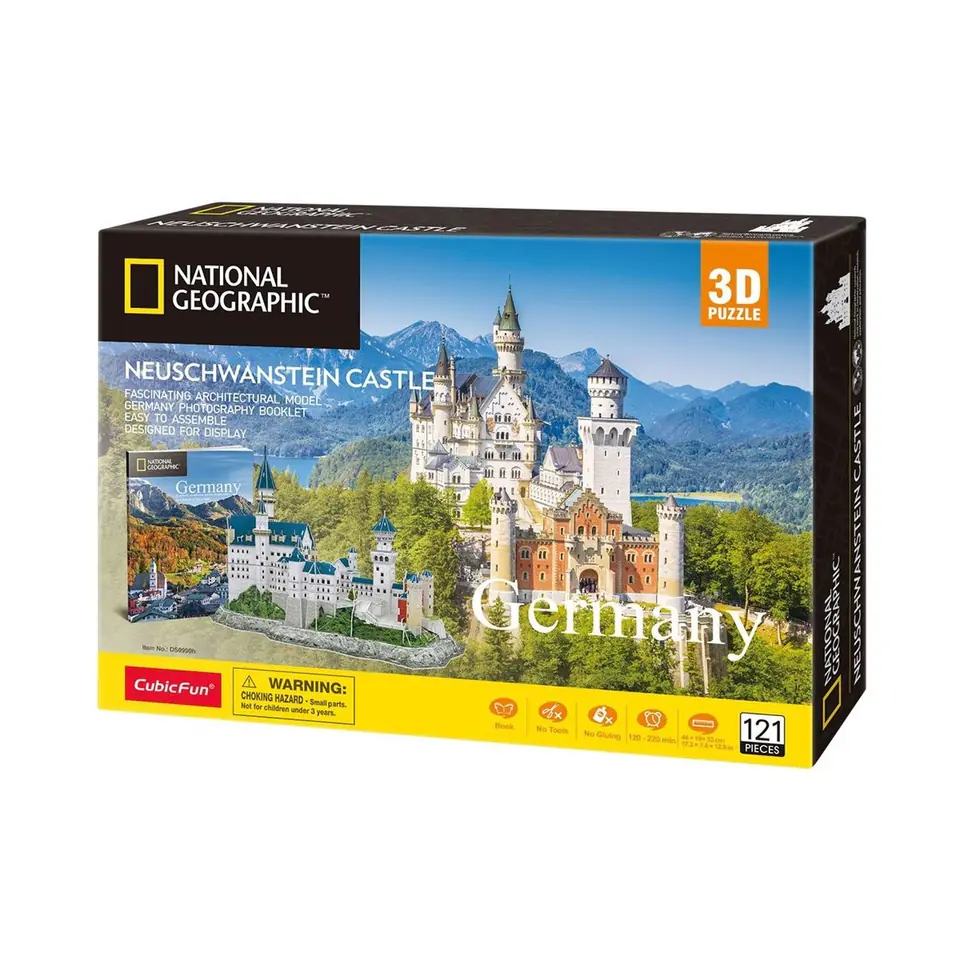 ⁨Puzzle 3D Zamek Neuschwanstein National Geographic⁩ w sklepie Wasserman.eu