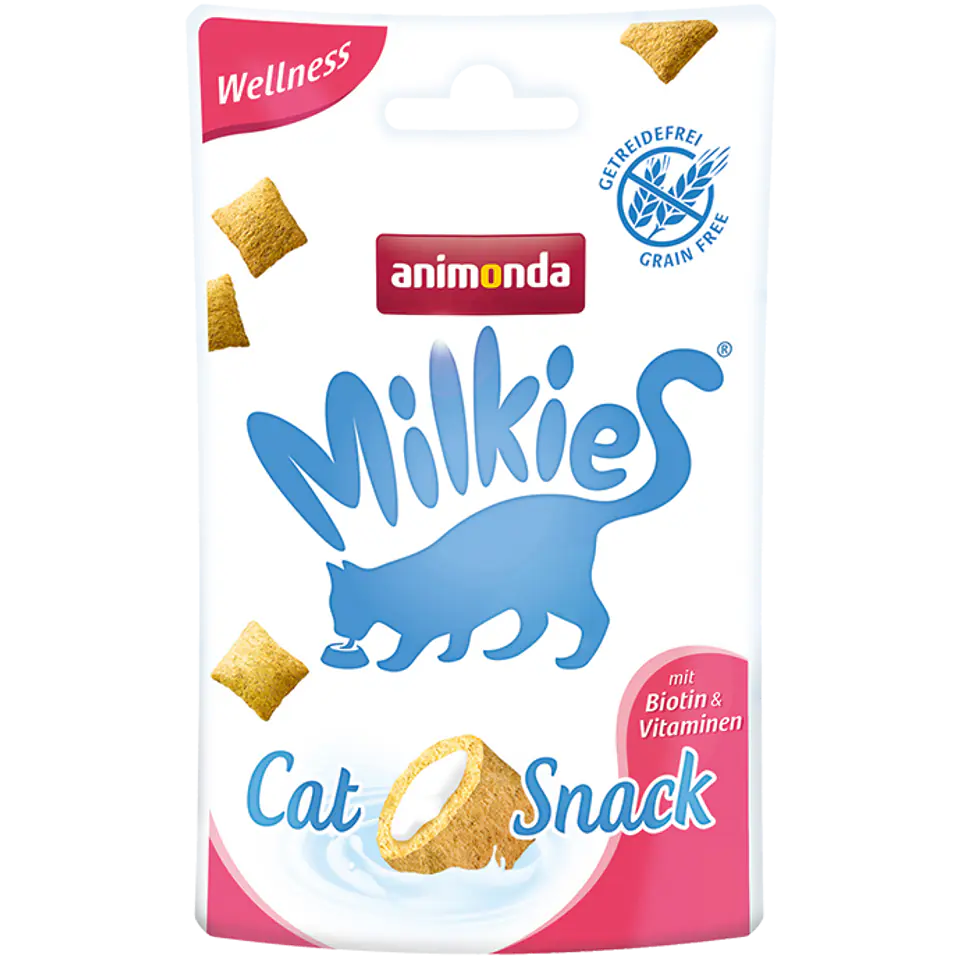 ⁨ANIMONDA Milkies Crunchy Pillows Wellness przysmak dla kota 30g⁩ w sklepie Wasserman.eu