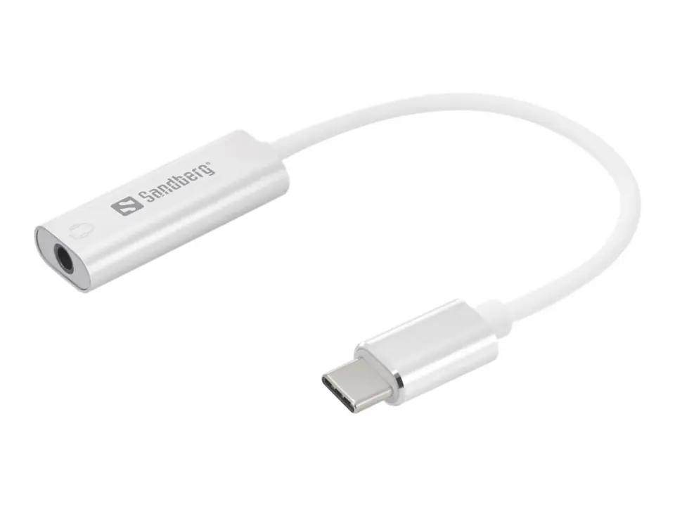 ⁨Adapter SANDBERG 136-27 USB typ C - MiniJack 3.5 mm⁩ w sklepie Wasserman.eu