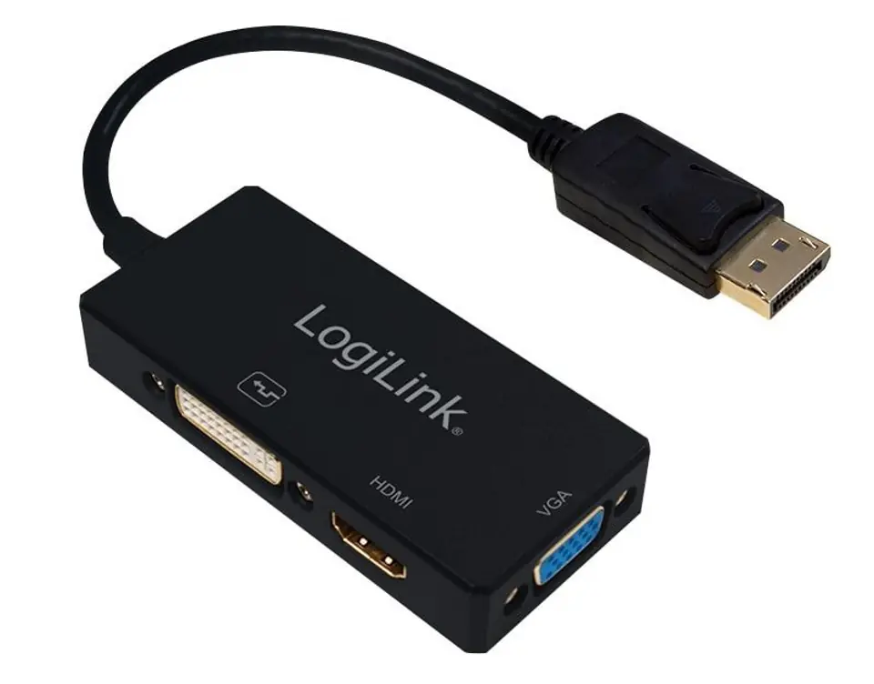 ⁨4K displayport to DVI/HDMI/VGA converter⁩ at Wasserman.eu