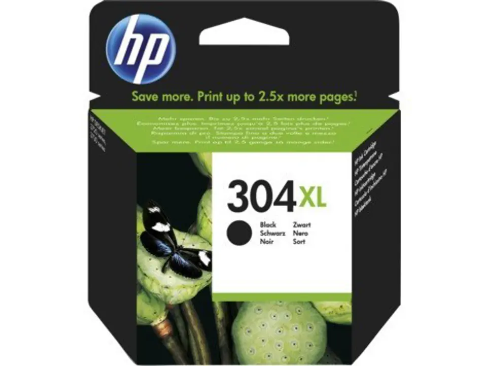 ⁨HP 304XL Black Original Ink Cartridge⁩ at Wasserman.eu