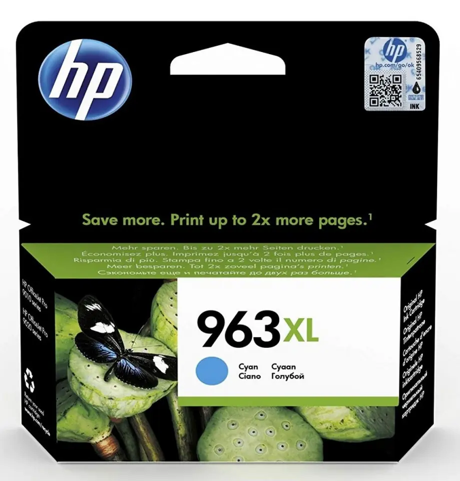 ⁨HP 963XL High Yield Cyan Original Ink Cartridge⁩ at Wasserman.eu