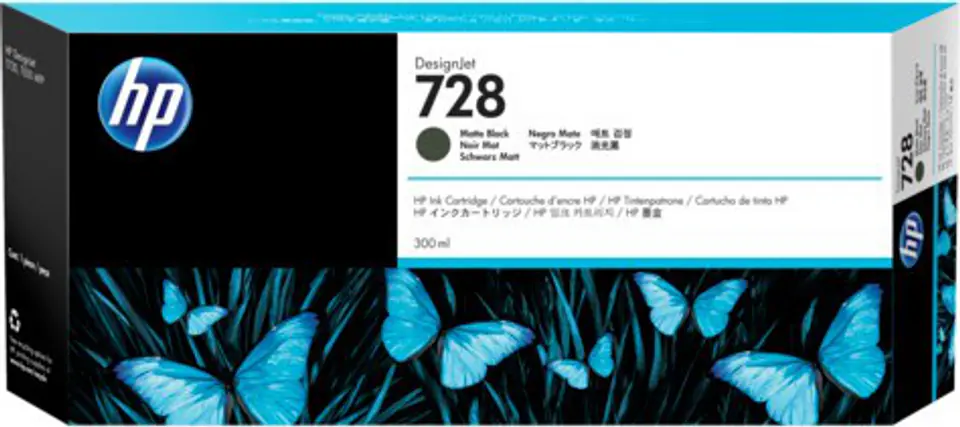 ⁨Ink cartridge HP 728 Matte Black F9J68A⁩ at Wasserman.eu