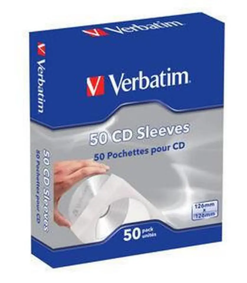 ⁨Verbatim CD Sleeves 50pk⁩ at Wasserman.eu