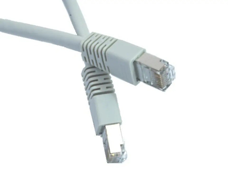 ⁨Patch Cord shielded Cat6e FTP 15m gray⁩ at Wasserman.eu