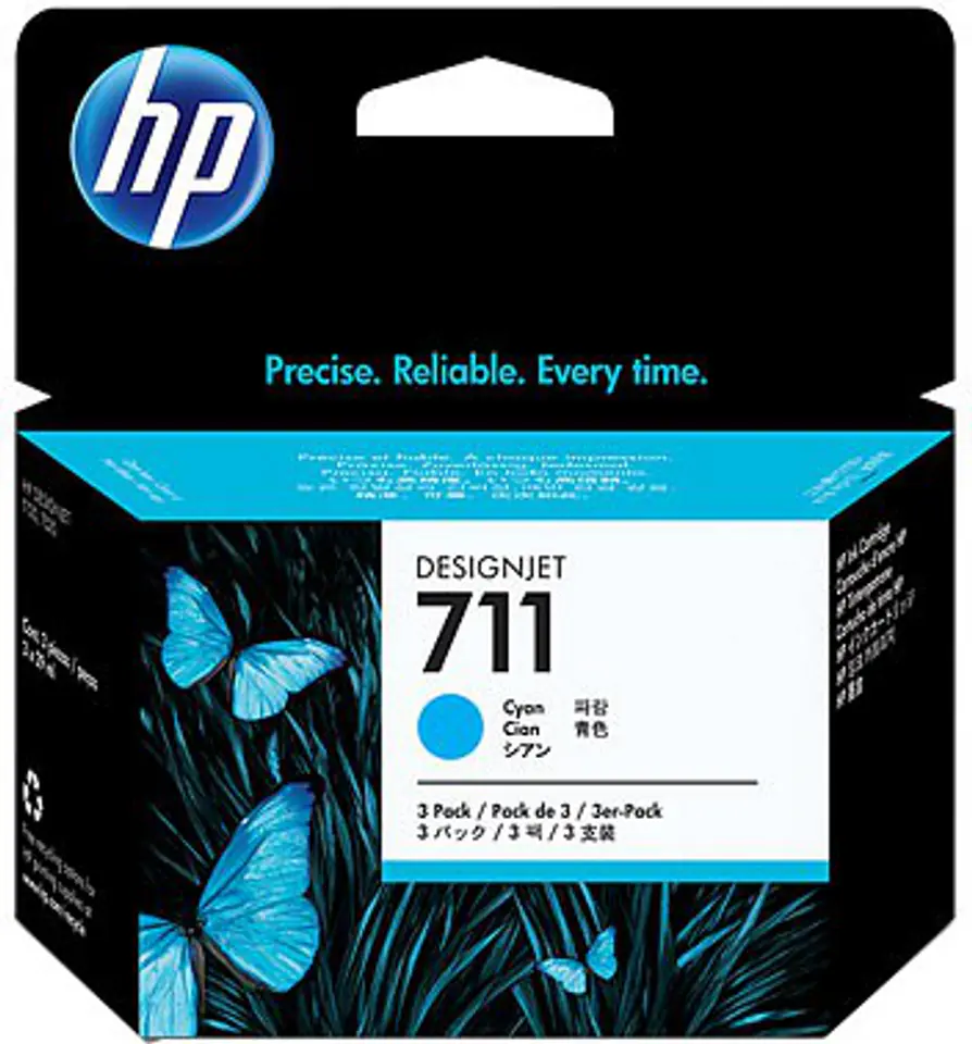 ⁨Wkład HP 711 3-pack Cyjan CZ134A⁩ w sklepie Wasserman.eu