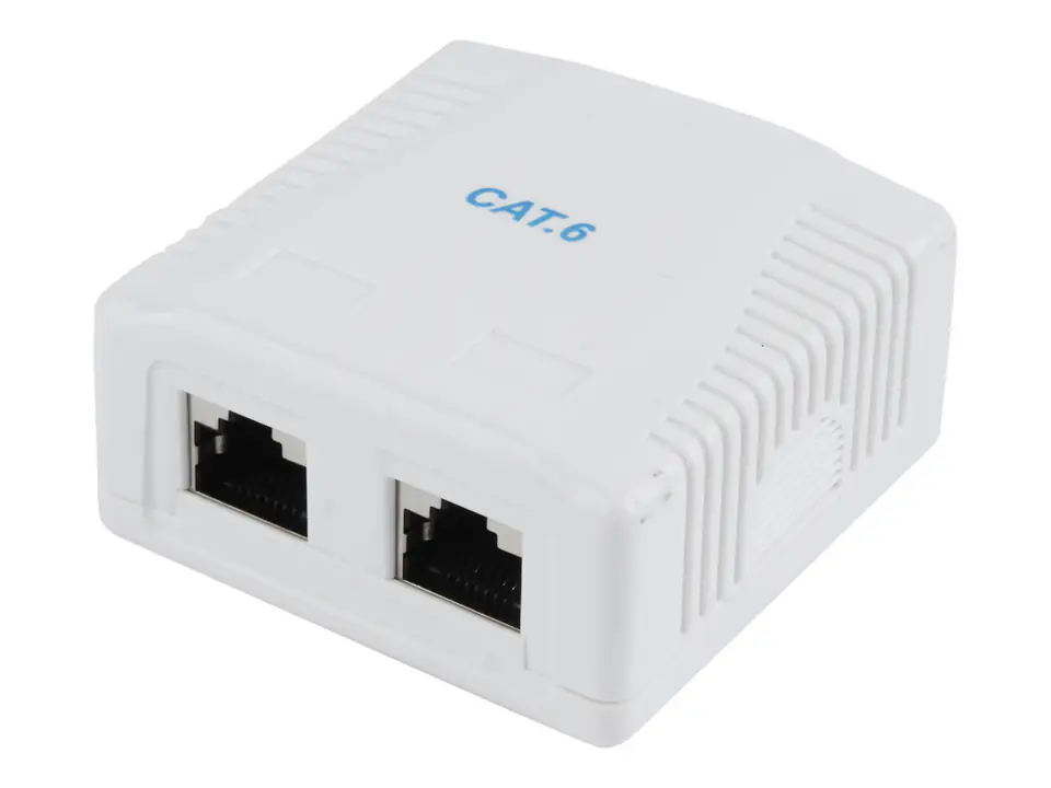Gniazdo sieciowe CAT6 FTP 2 port w sklepie Wasserman.eu