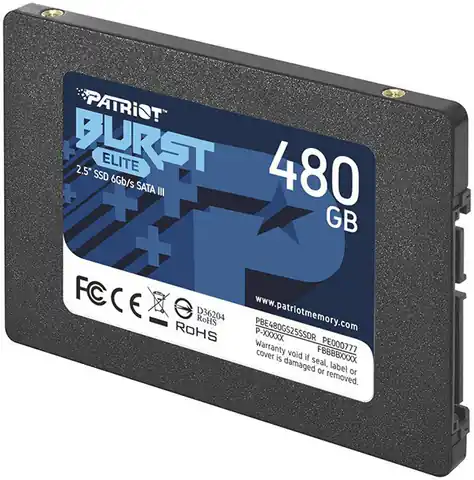 ⁨Dysk SSD PATRIOT Burst Elite 2.5″ 480 GB SATA III (6 Gb/s) 450MB/s 320MS/s⁩ w sklepie Wasserman.eu
