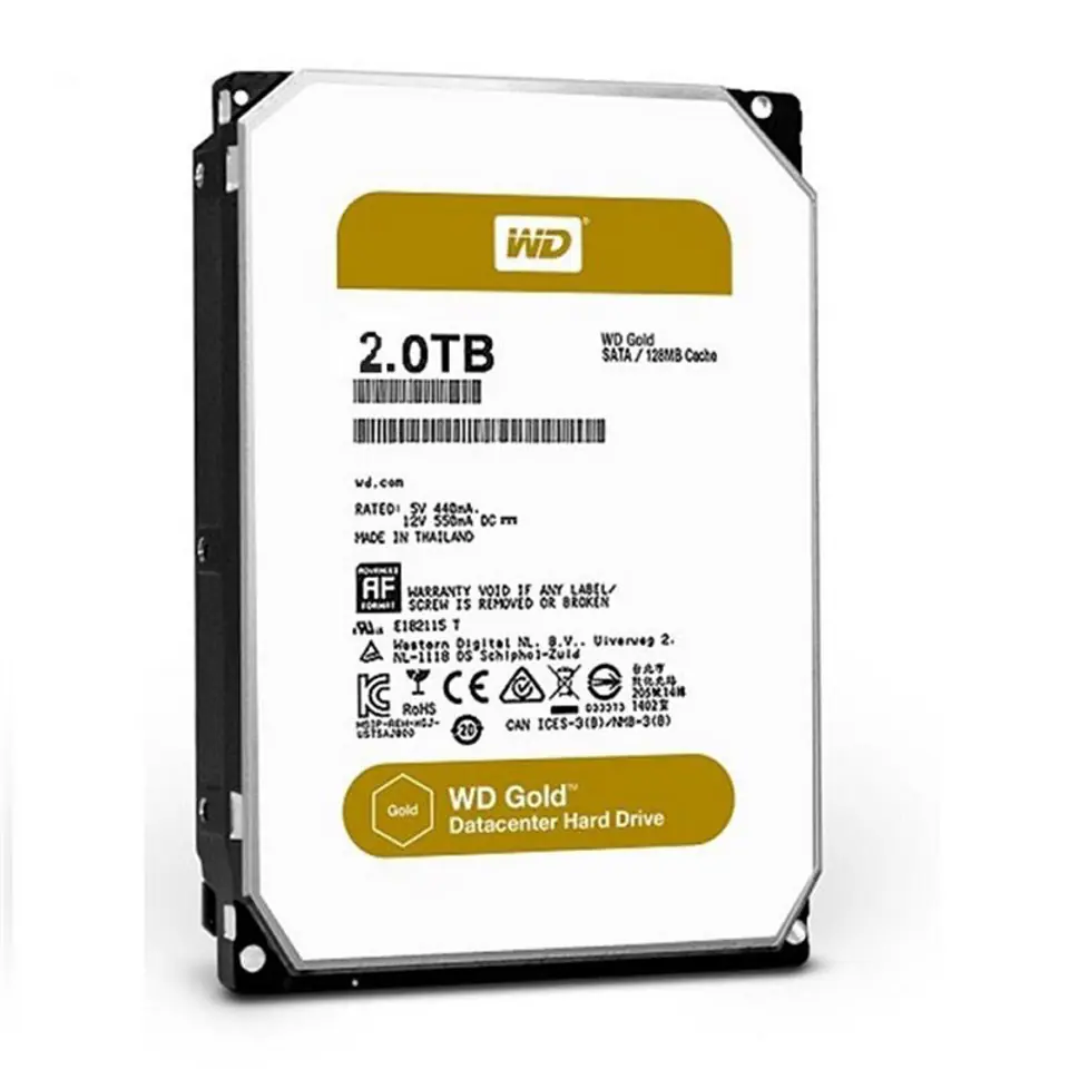 ⁨Western Digital Gold 3.5" 2000 GB Serial ATA III⁩ at Wasserman.eu