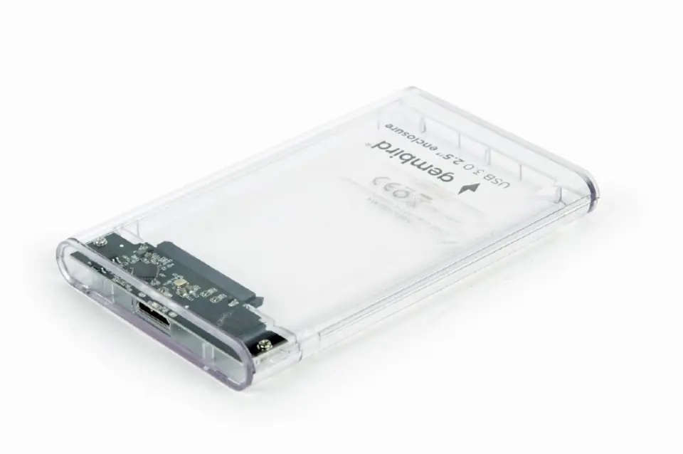 ⁨Gembird EE2-U3S9-6 storage drive enclosure HDD enclosure Transparent 2.5"⁩ at Wasserman.eu