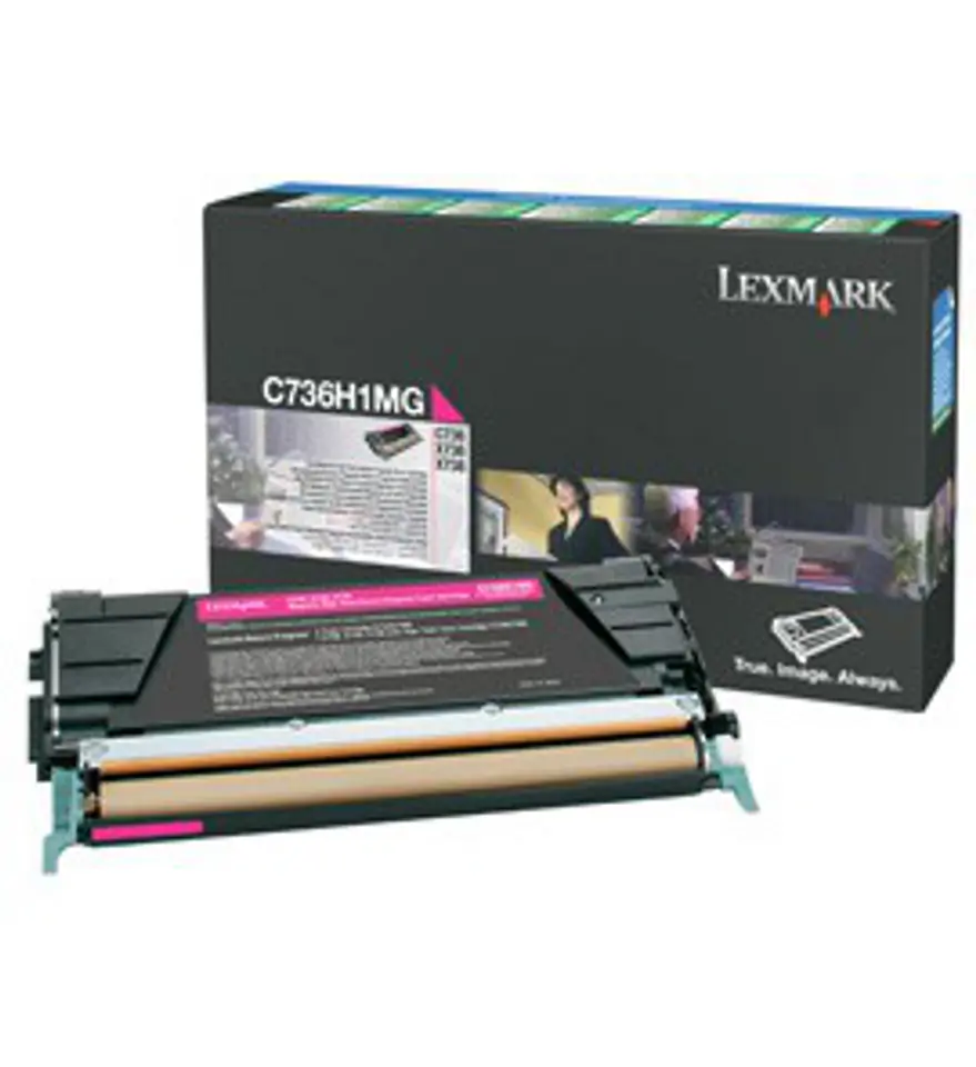 ⁨LEXMARK C736H1MG Magenta Toner Cartridge⁩ at Wasserman.eu