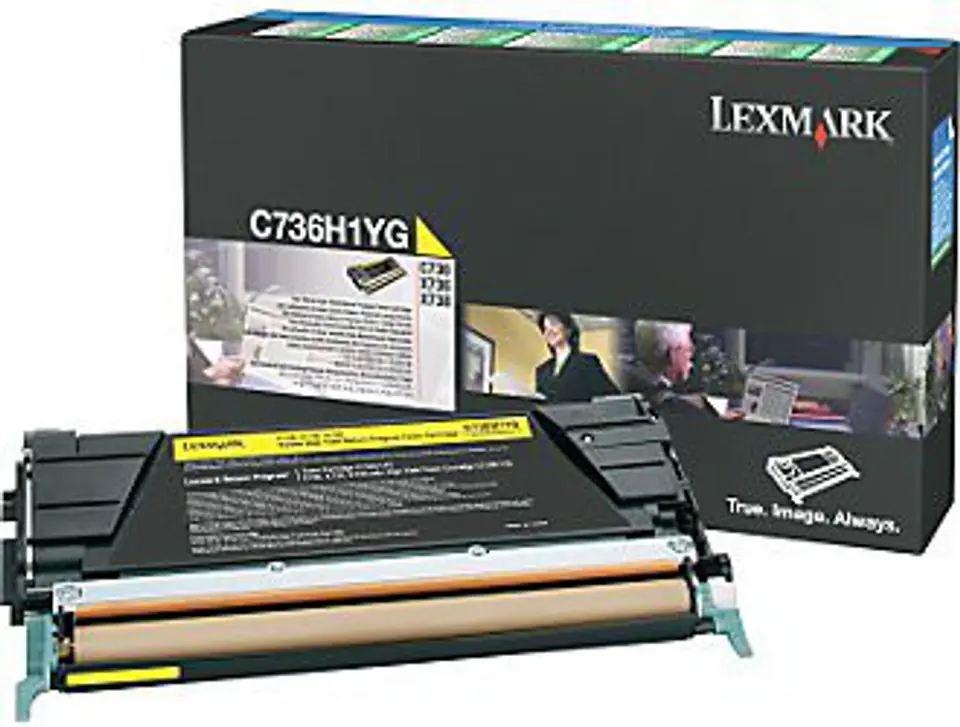 ⁨LEXMARK C736H1YG Yellow Toner Cartridge⁩ at Wasserman.eu