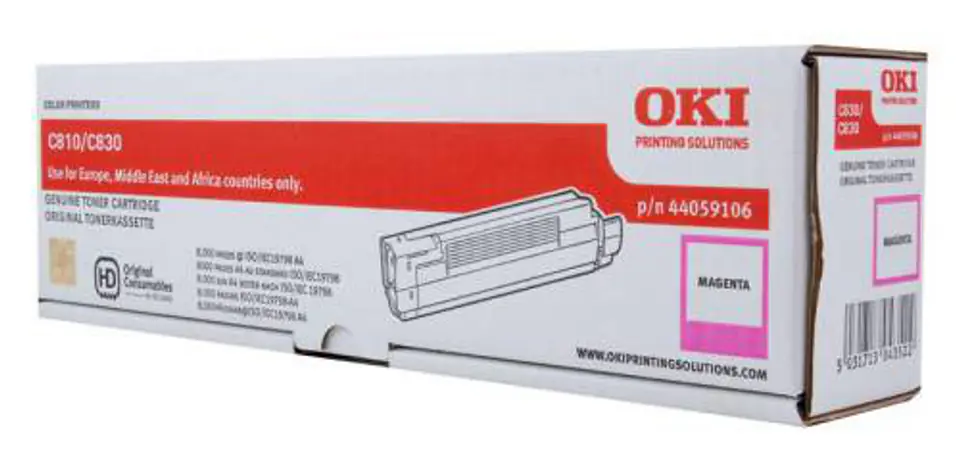 ⁨Toner OKI C810/C830 Magenta 44059106⁩ w sklepie Wasserman.eu
