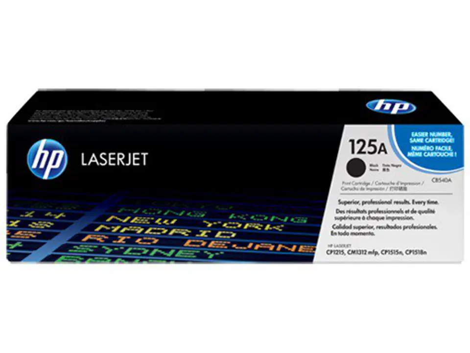 ⁨HP 125A Black Original LaserJet Toner Cartridge CB540A⁩ at Wasserman.eu