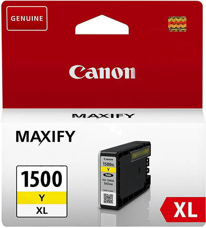 ⁨Wkład CANON PGI-1500XL Żółty 9195B001⁩ w sklepie Wasserman.eu