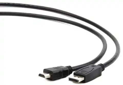 ⁨Gembird CC-DP-HDMI-6 DisplayPort to HDMI cable (not bi-directional), 1.8m, black⁩ at Wasserman.eu