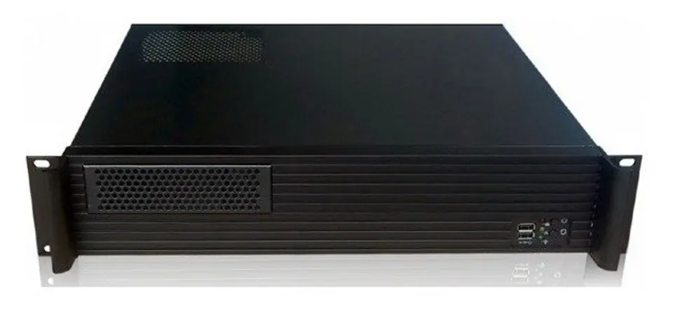 Compact PC ATX Rack 19cali 2U black at Wasserman.eu
