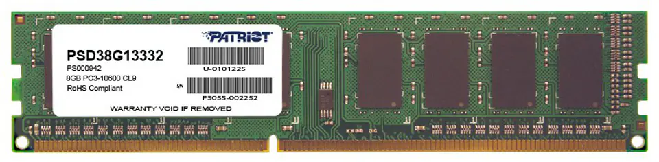 ⁨Patriot Memory 8GB PC3-10600 memory module DDR3 1333 MHz⁩ at Wasserman.eu