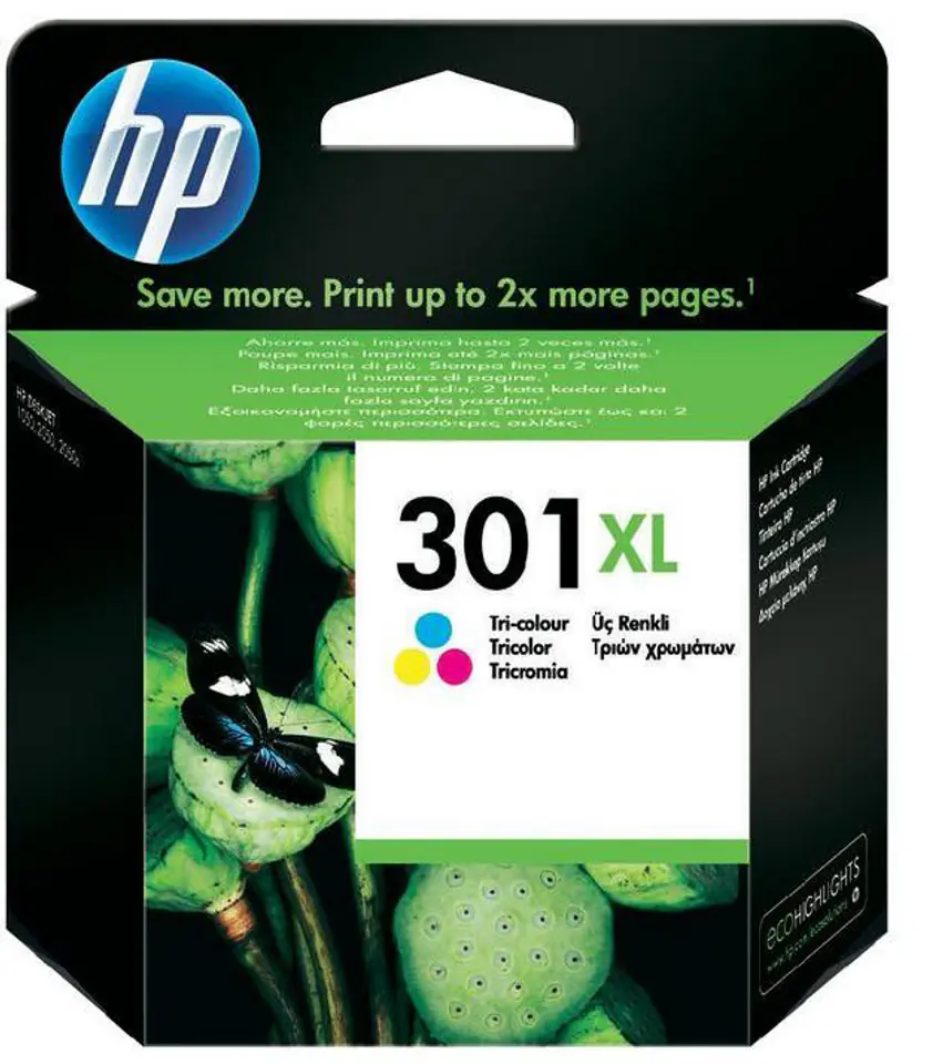 ⁨HP 301XL High Yield Tri-color Original Ink Cartridge⁩ at Wasserman.eu