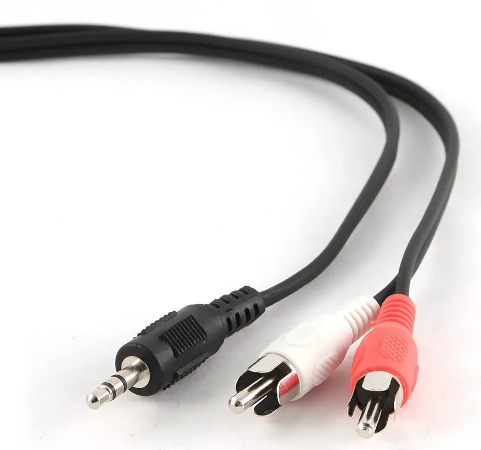 ⁨Gembird 1.5m, 3.5mm/2xRCA, M/M audio cable Black, Red, White⁩ at Wasserman.eu