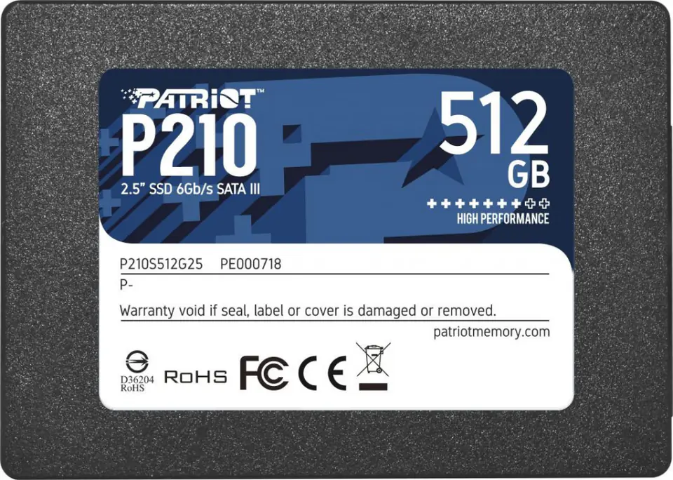 ⁨Patriot Memory P210 2.5" 512 GB Serial ATA  III⁩ at Wasserman.eu