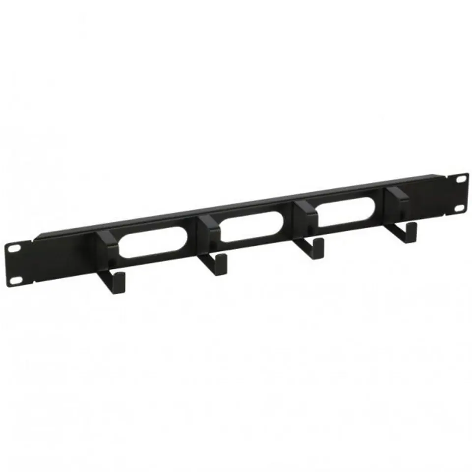 INTELLINET 204279 Intellinet Organizer kabli do szaf Rack 19 1U 4 uchwyty/3 otwory metal czarny w sklepie Wasserman.eu