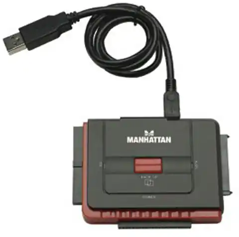 ⁨MANHATTAN USB 2.0 to SATA/IDE 179195 USB - IDE/SATA Adapter⁩ at Wasserman.eu