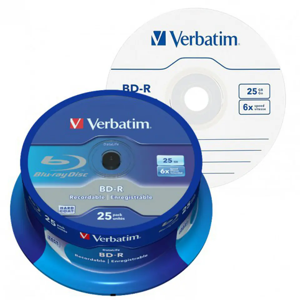 ⁨Verbatim Datalife 6x BD-R 25 GB 25 pc(s)⁩ at Wasserman.eu