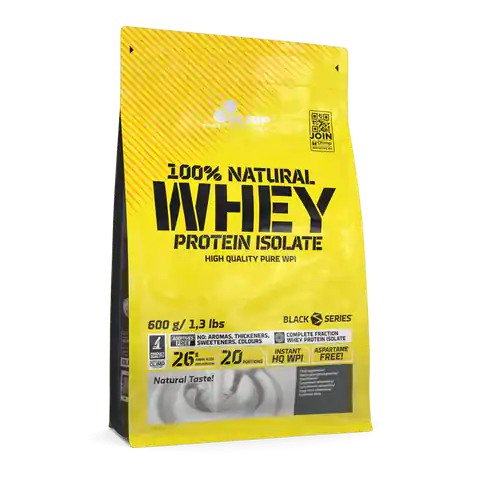 ⁨100% Natural Whey Protein Isolate 600 g (worek)⁩ w sklepie Wasserman.eu