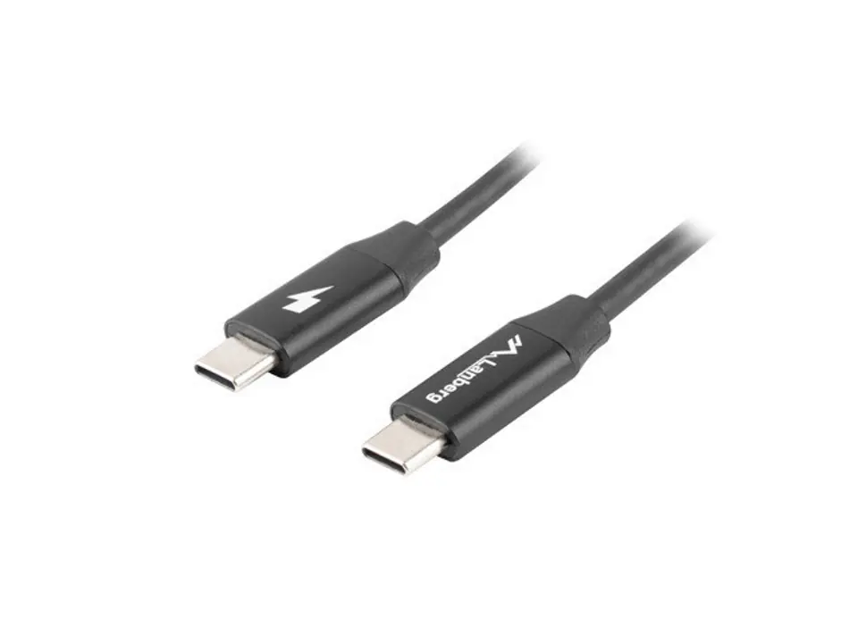 ⁨Kabel USB LANBERG USB 2.0 typ C 0.5⁩ w sklepie Wasserman.eu