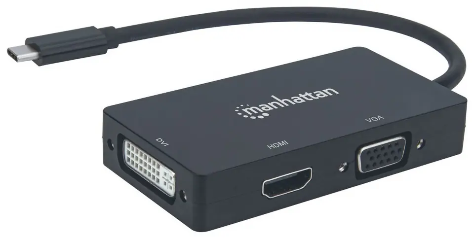 ⁨USB-C 3.1 TO HDMI/DVI/VGA MUTIPORT ADAPTER CONVERTER⁩ at Wasserman.eu