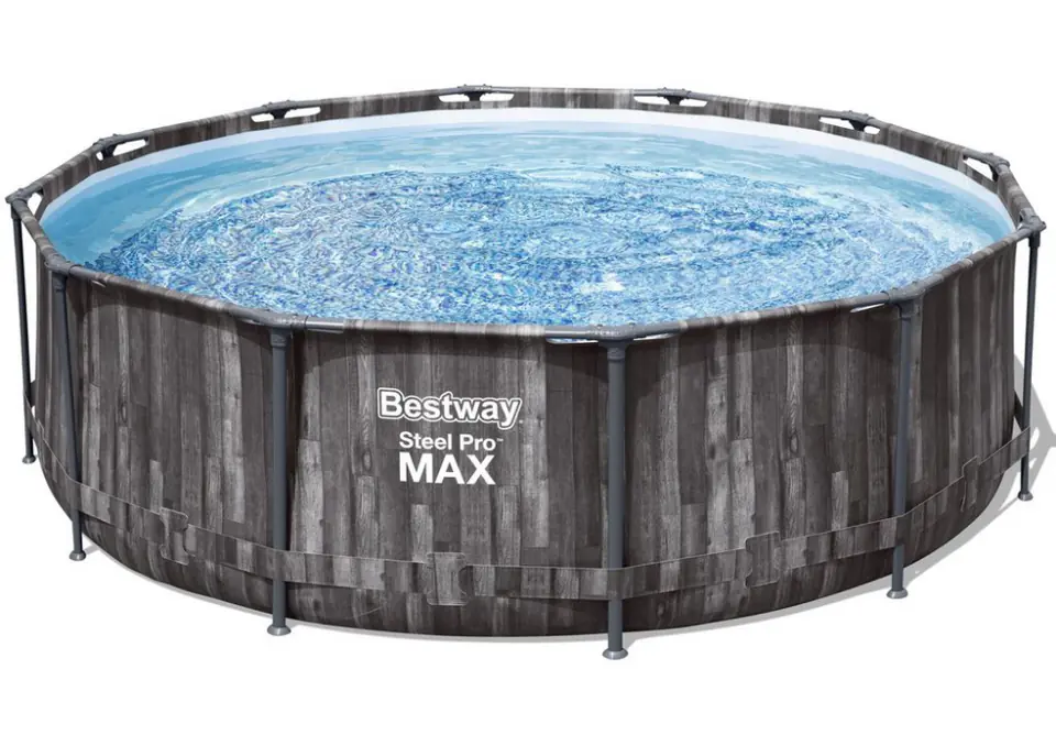 ⁨Bestway 5614X Round pool Steel Pro Max with filter pump and ladder 3.66m x 1.00m⁩ at Wasserman.eu