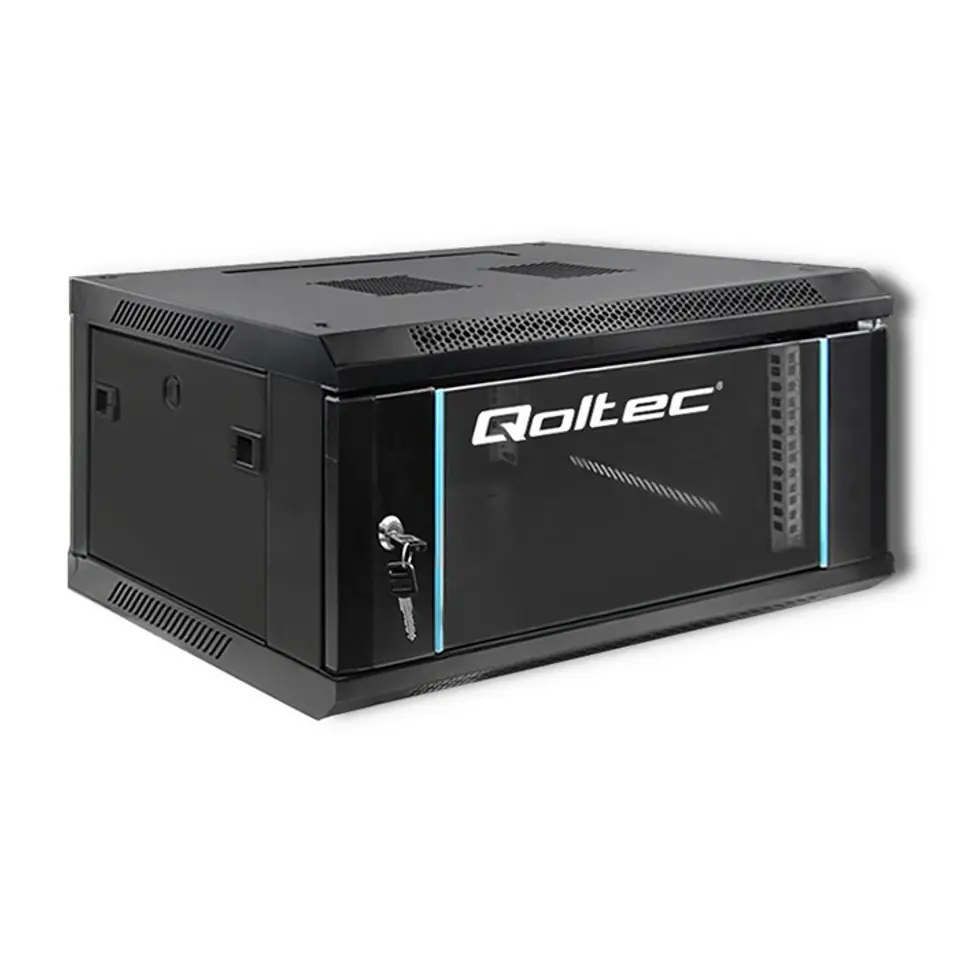 ⁨Qoltec 54461 RACK cabinet 19" | 4U | 600 x 280 x 450⁩ at Wasserman.eu