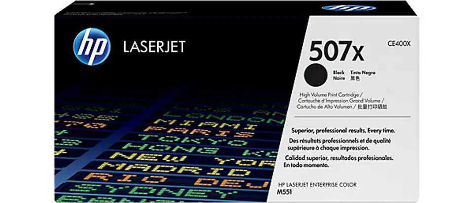 ⁨HP 507X Black Original LaserJet Toner Cartridge CE400X⁩ at Wasserman.eu