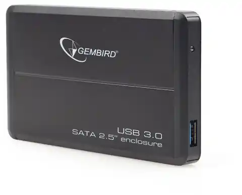⁨Gembird EE2-U3S-2 storage drive enclosure HDD enclosure Black 2.5"⁩ at Wasserman.eu
