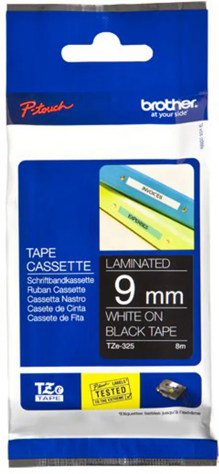 ⁨BROTHER Tape Laminated White TZe-325⁩ at Wasserman.eu