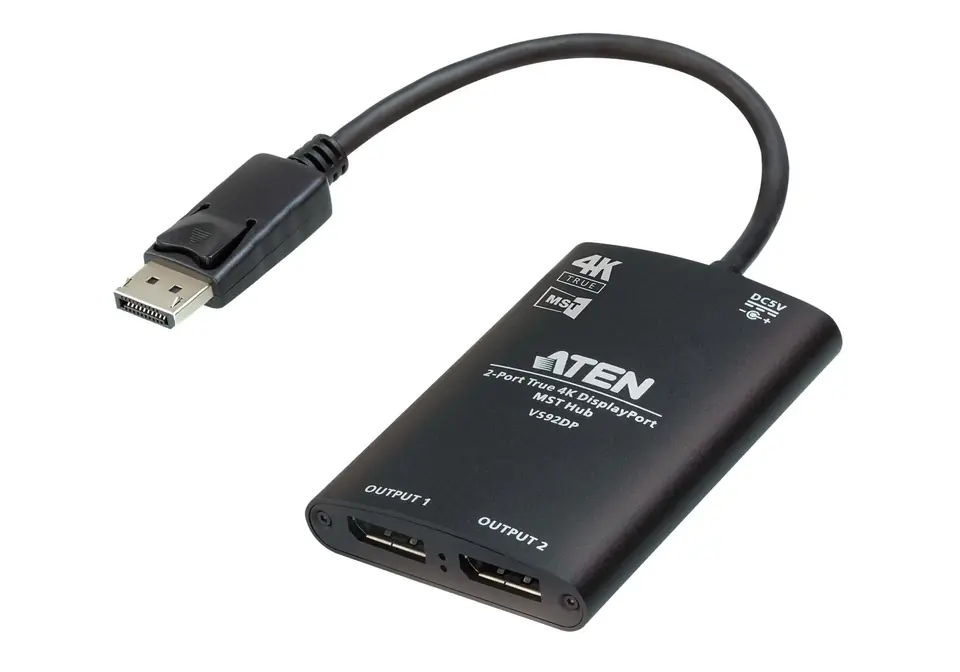 2-port True 4k DP MST Hub VS92DP at Wasserman.eu