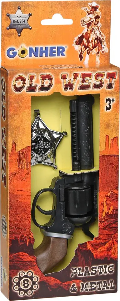 ⁨Cowboy Set - revolver, badge Gonher⁩ at Wasserman.eu